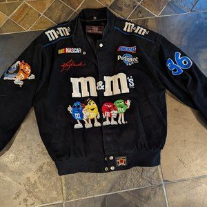 Vintage JH Designs Naacar M&M's #36 Jacket